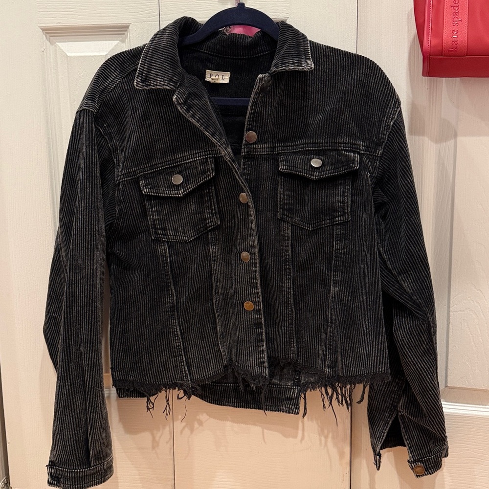 POL Black Corduroy Jacket